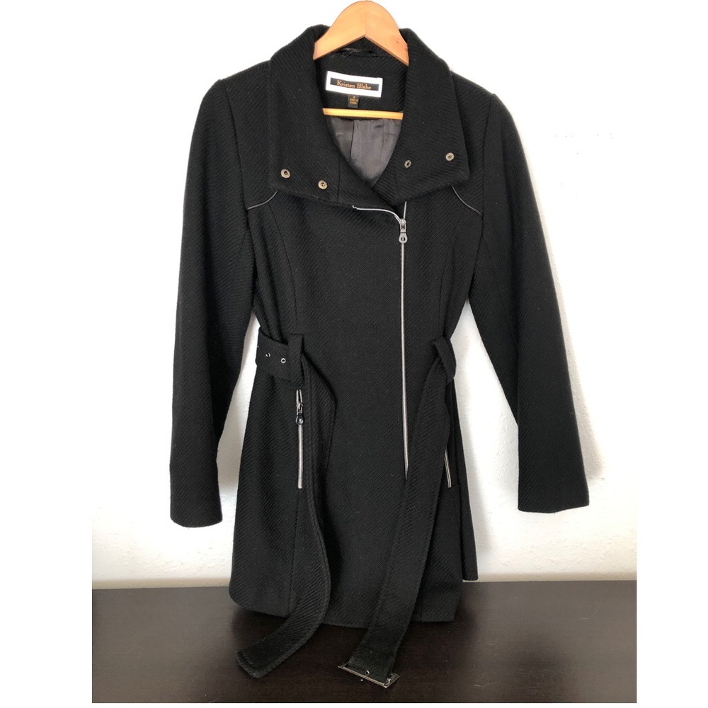 Kristen Blake Zippered Peacoat - Size 6